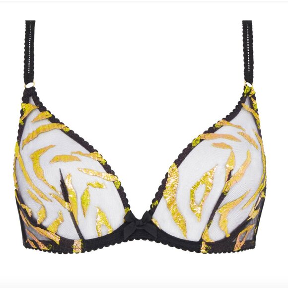 Agent Provocateur, Pawla Bra, Black/Yellow, 34DD, NWT, Not Worn, womens lingerie - Picture 2 of 2